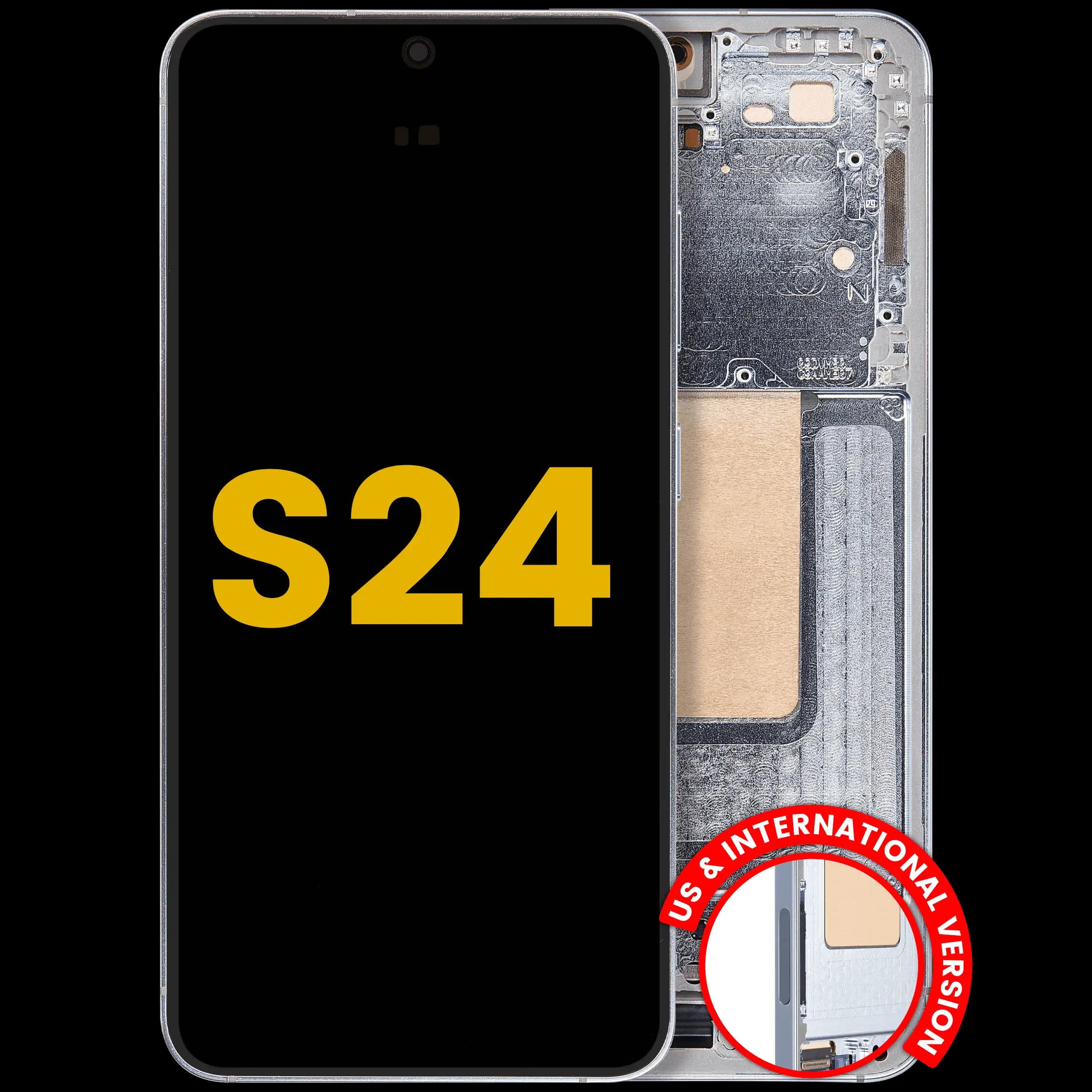 OLED Assembly With Frame For Samsung Galaxy S24 5G (US & International Version) (Refurbished) (Sapphire Blue)
